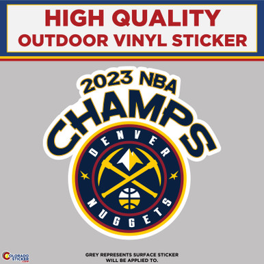 2023 Nuggets NBA Champs Auto Emblem