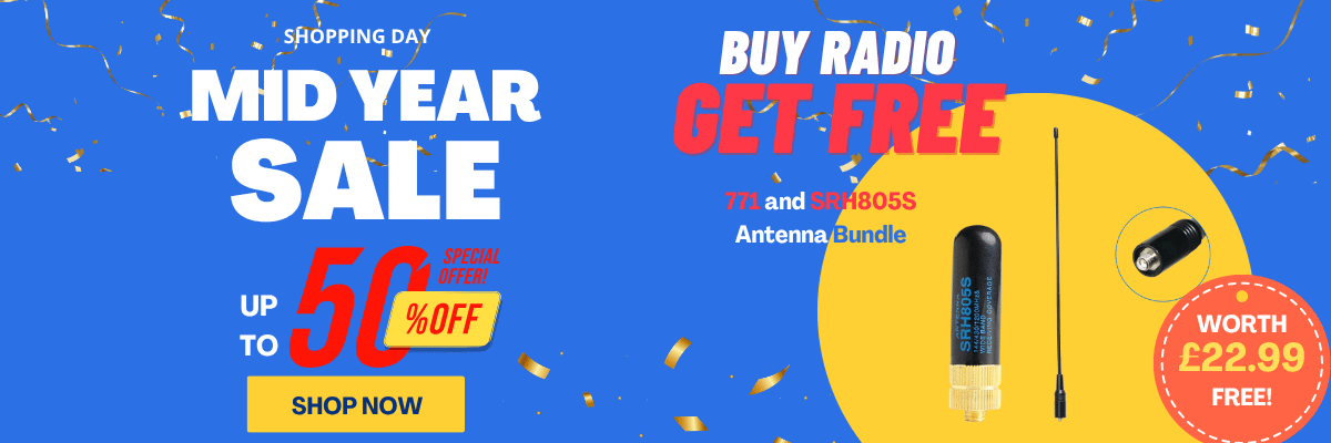Baofeng Mid Year Sale with up to 50% off