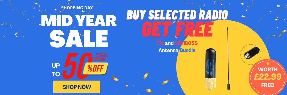 Baofeng Mid Year Sale with up to 50% off
