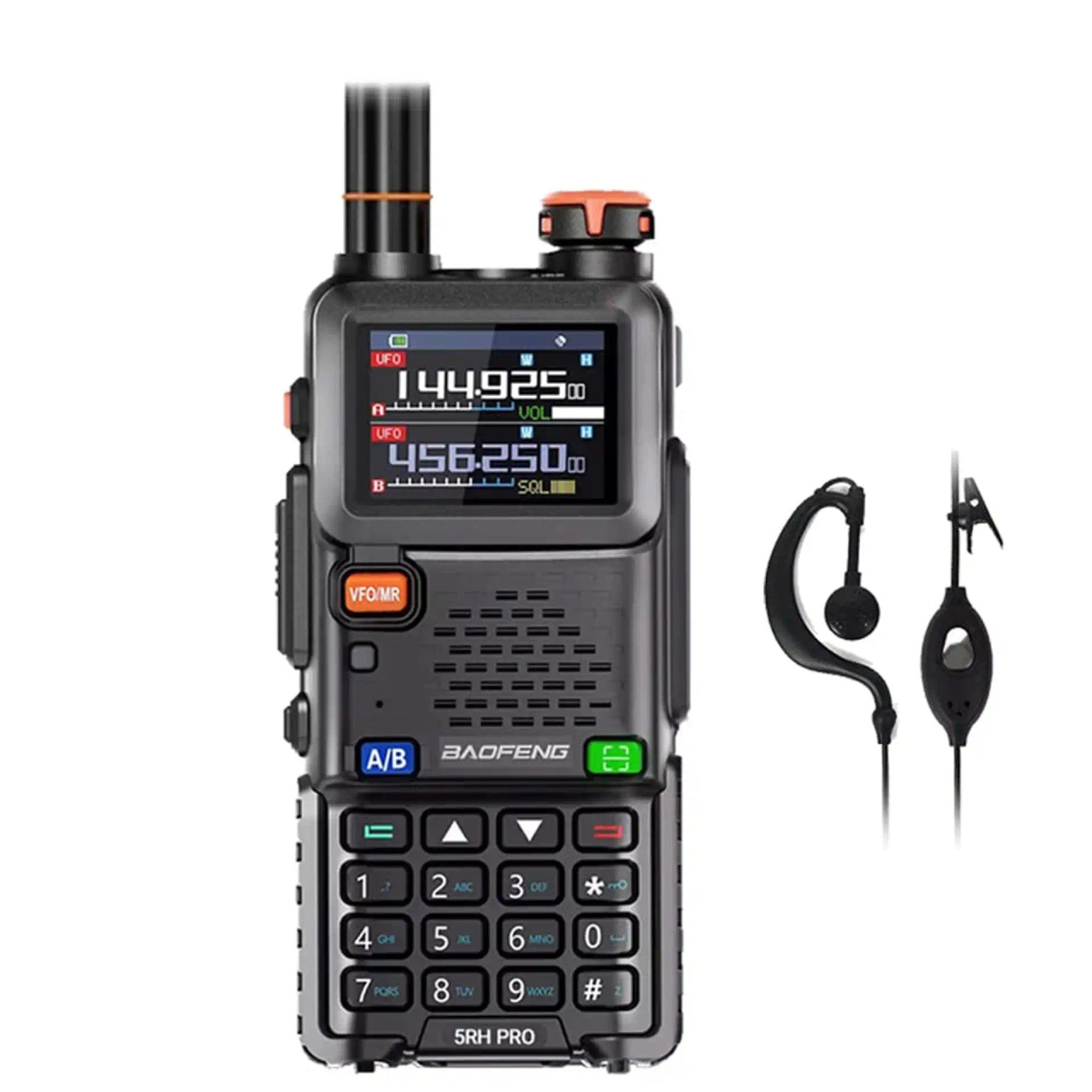 Baofeng UV-5RH Pro Long Range Walkie Talkie with Earpiece 10W