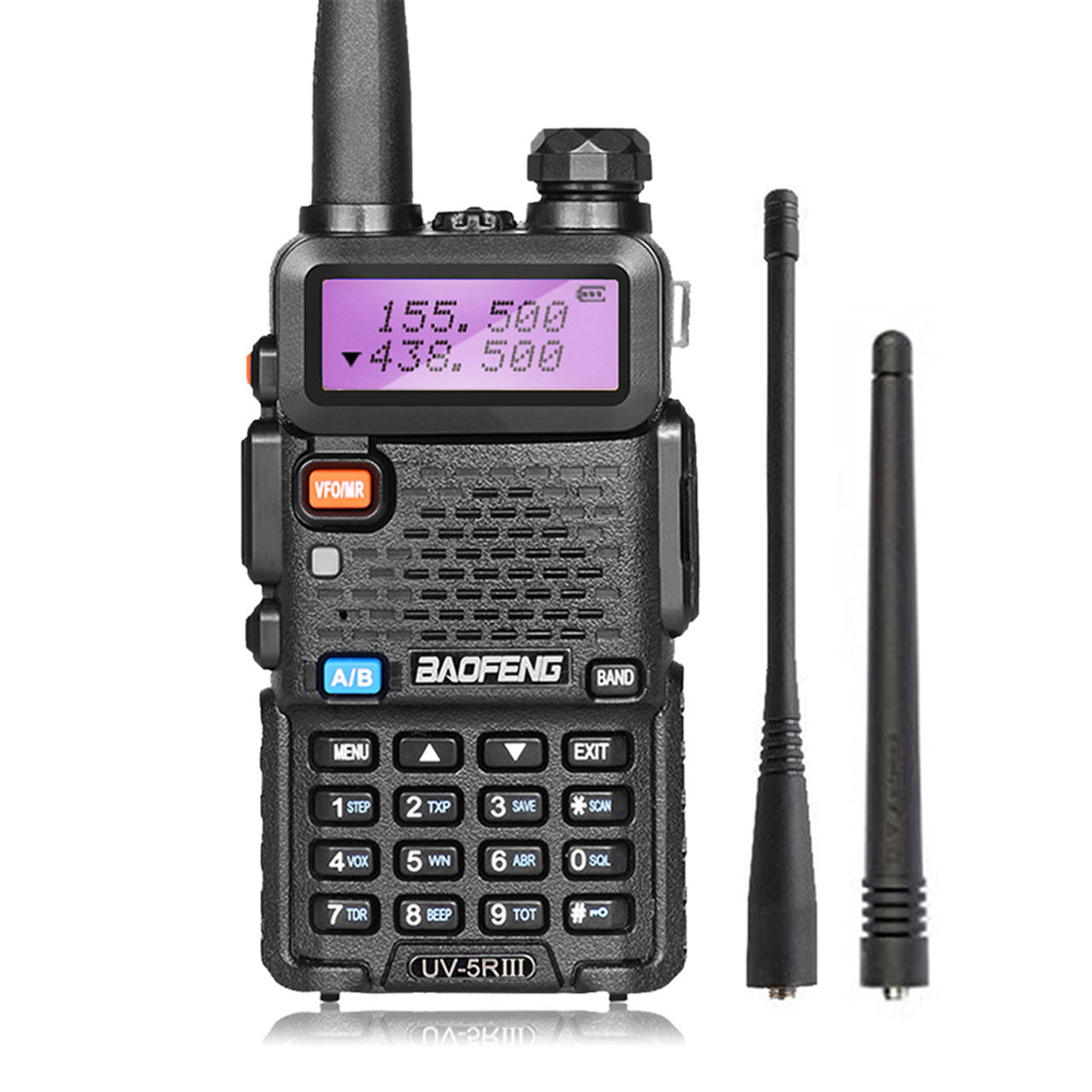 5 x Baofeng UV-5R III Tri-Band 3800mAH VHF/UHF 136-174/220-260/400-520MHz  Walkie Talkie Two Way Radio