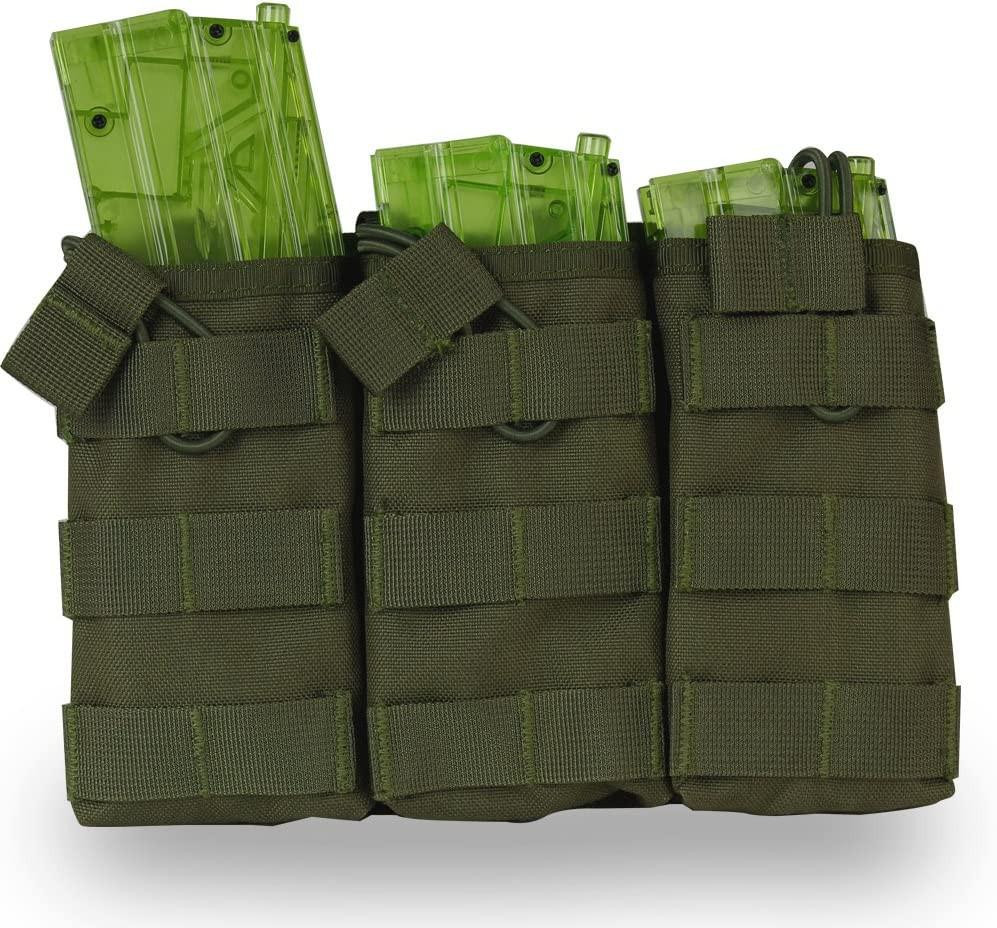 Taktische Molle Magazintasche – Camouflage, 800D Oxford, Mit Gummischlaufen, Für M4 Magazine, Outdoor, Airsoft & Camping