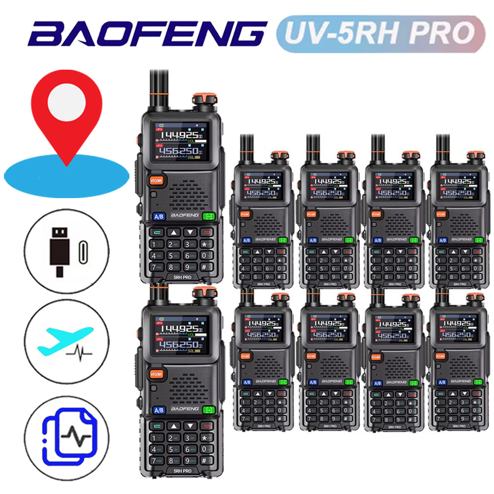 Baofeng UV-5RH Pro GPS 10W 10 Pack UK