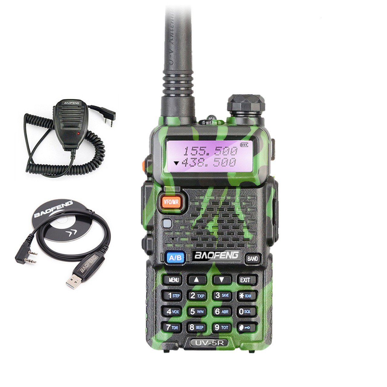 Baofeng Radio BAOFENG UV-5R Dual Band UHF/VHF Walkie-talkies Long Range  Green Two Way Radio