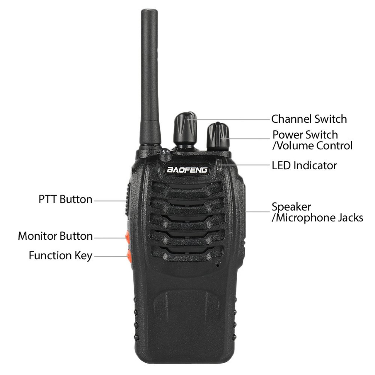 Baofeng Radio 8x BaoFeng BF-888S PMR446 /Baofeng BF-88E PMR Updated  Version of 888S Walkie Talkies UHF Two Way Ham Radio Pre-Programmed  Interphone