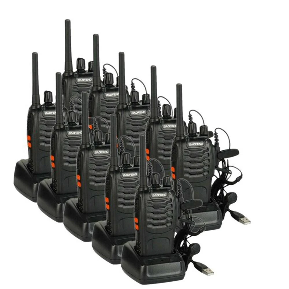 10x Baofeng BF-888S PMR446 Licence Free UK