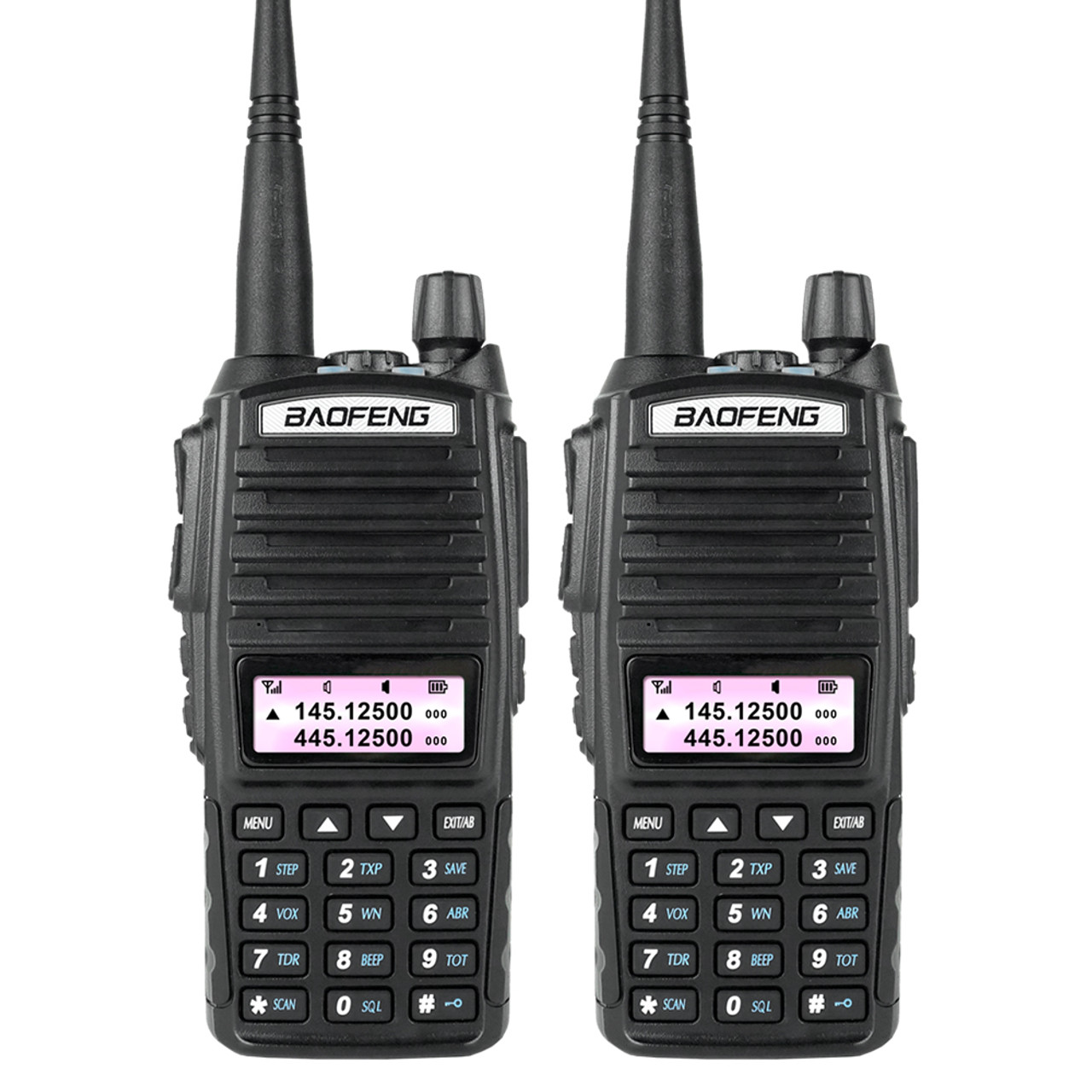 x BAOFENG UV-82 Dual Band UHF/VHF Walkie Talkies Long Range Ham Radio