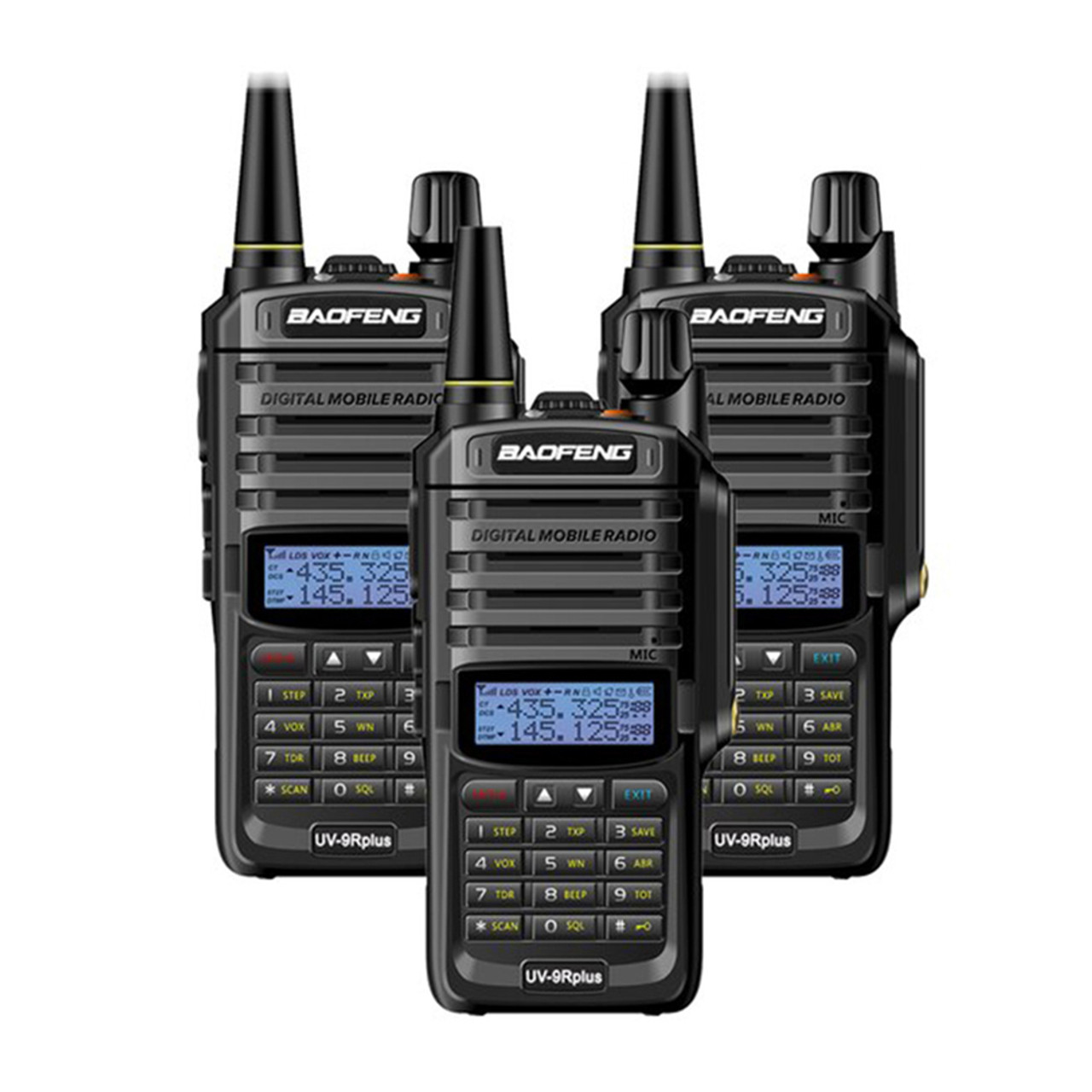 3x Baofeng UV-9R Plus IP67 Waterproof UHF/VHF 136-174/400-520Mhz Walkie  Talkie T BaoFeng Radio UK