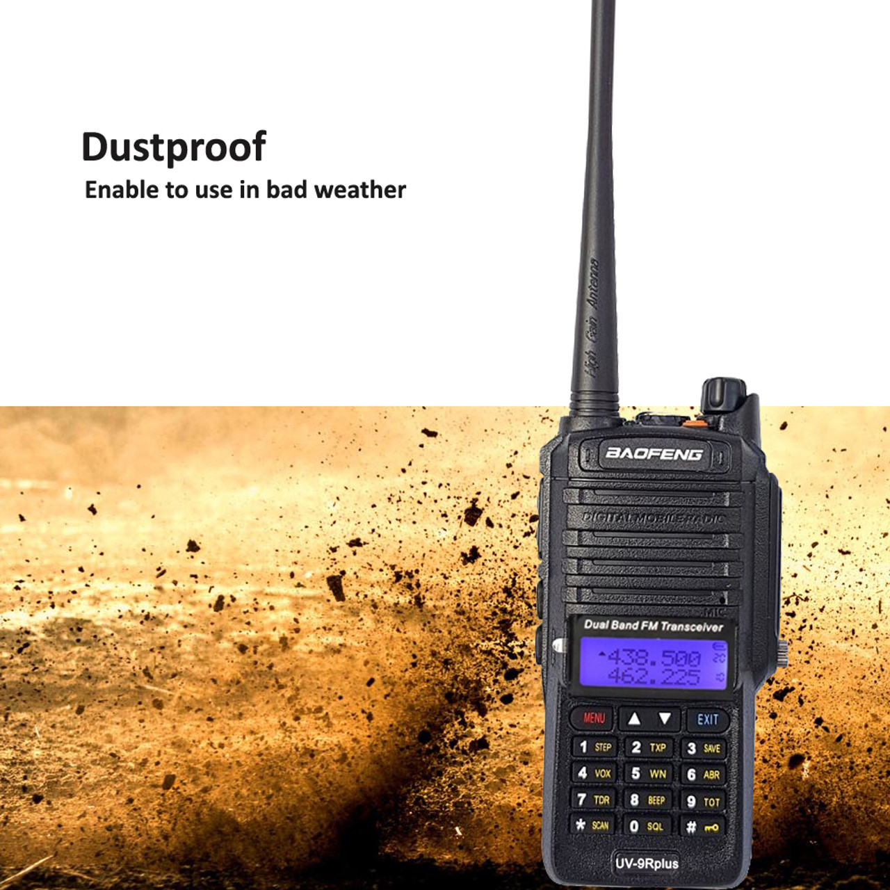 3x Baofeng UV-9R Plus IP67 Waterproof UHF/VHF 136-174/400-520Mhz Walkie  Talkie T BaoFeng Radio UK