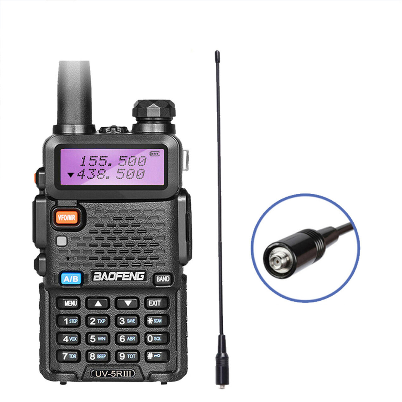 BAOFENG UV-5R III Tri-Band UHF/VHF Two Way Ham Radio NA-771 Antenna Baofeng  Radio UK