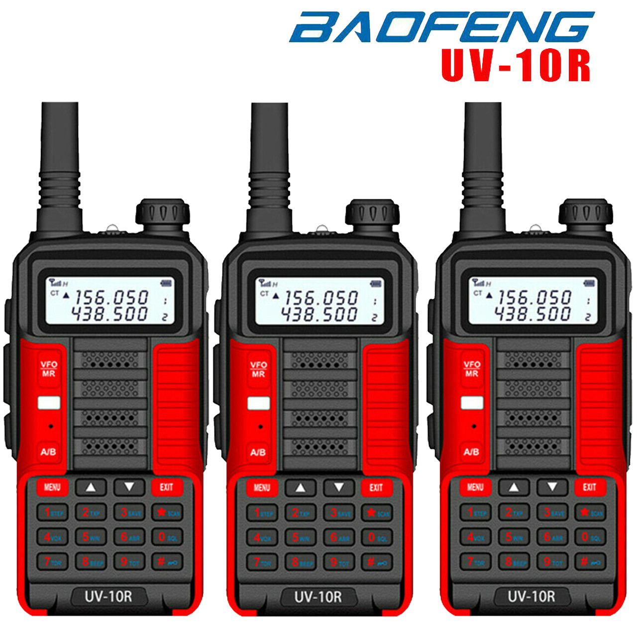 3PCS Baofeng UV-10R walkie talkie Dual-band handheld transceiver two way  radio| BaoFeng Radio UK