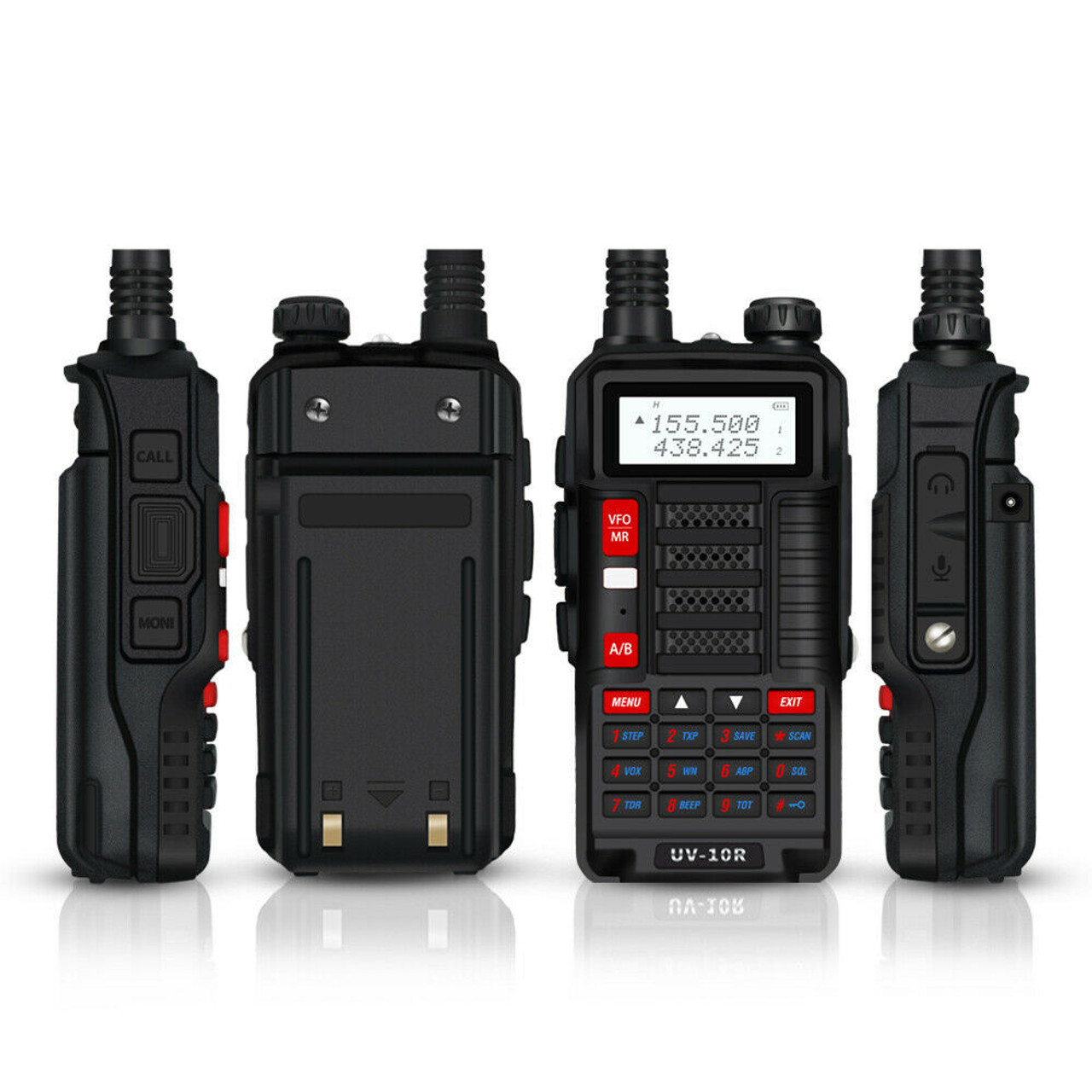 BAOFENG UV-10R 10W Dual-Band VHF/UHF 136-174/400-520MHz Walkie Talkies Long  Range Two Way Radio + NA-771 Antenna