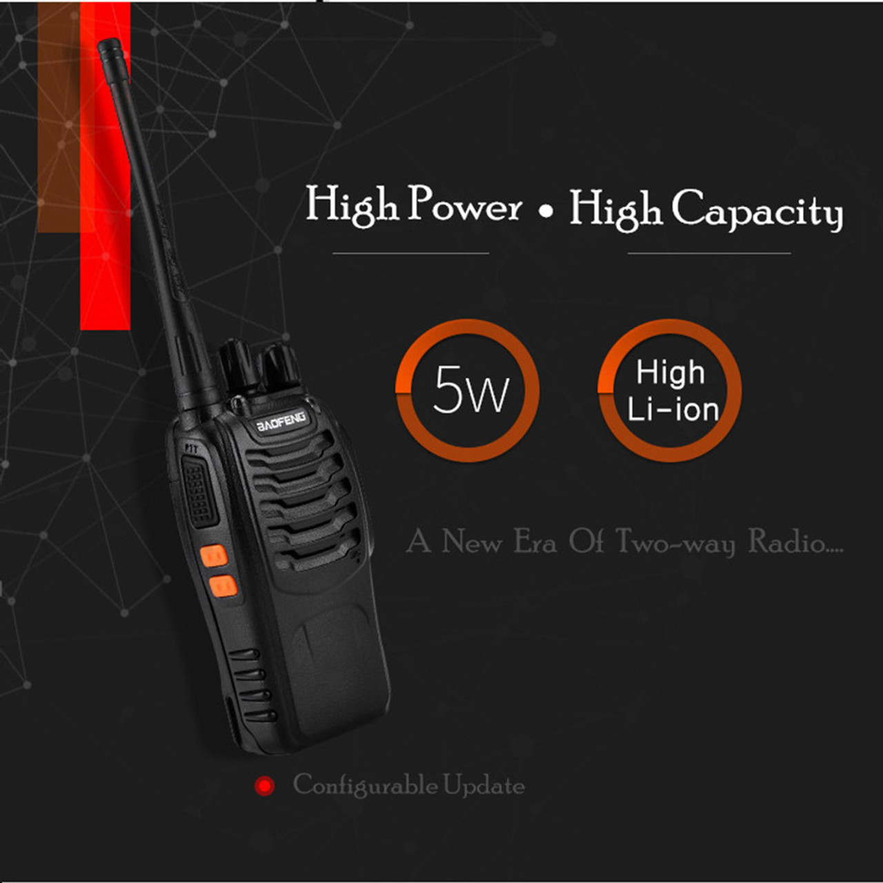 Baofeng Radio Baofeng BF-888S [2 Pack] UHF 400-470MHz Walkie Talkie Long  Range VOX Two Way Radio Earpiece