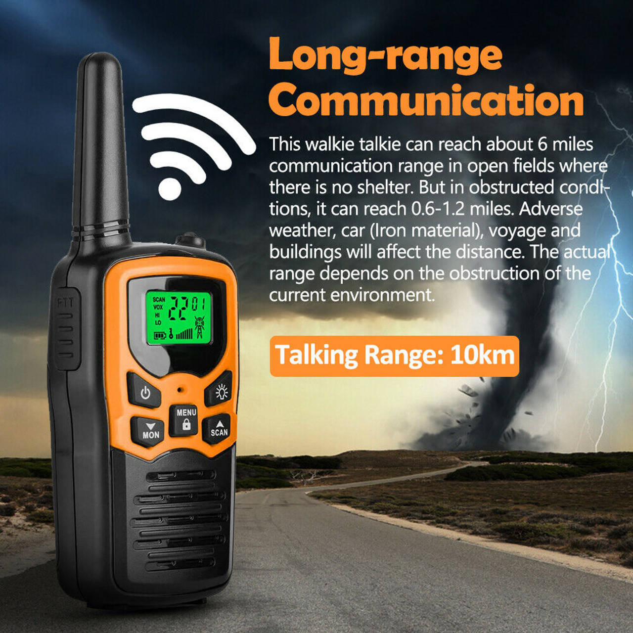 2X Mini Walkie Talkies Handheld 2Way Radio 10KM Long Range Talky 22 Channel  Xmas Gift| BaoFeng Radio UK