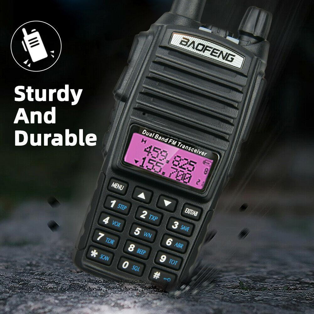 4 Pack Baofeng BF-88A 1500 mAh Two-Way Ham Radio Walkie Talkie Transceiver