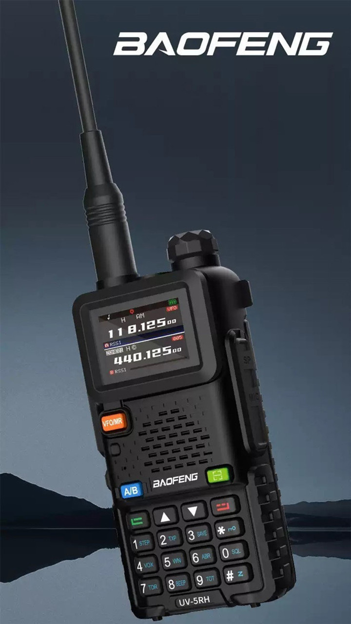 BAOFENG UV-5R III Tri-Band VHF/UHF 3800mAH Walkie Talkie + 47CM CS Tactical  Antenna