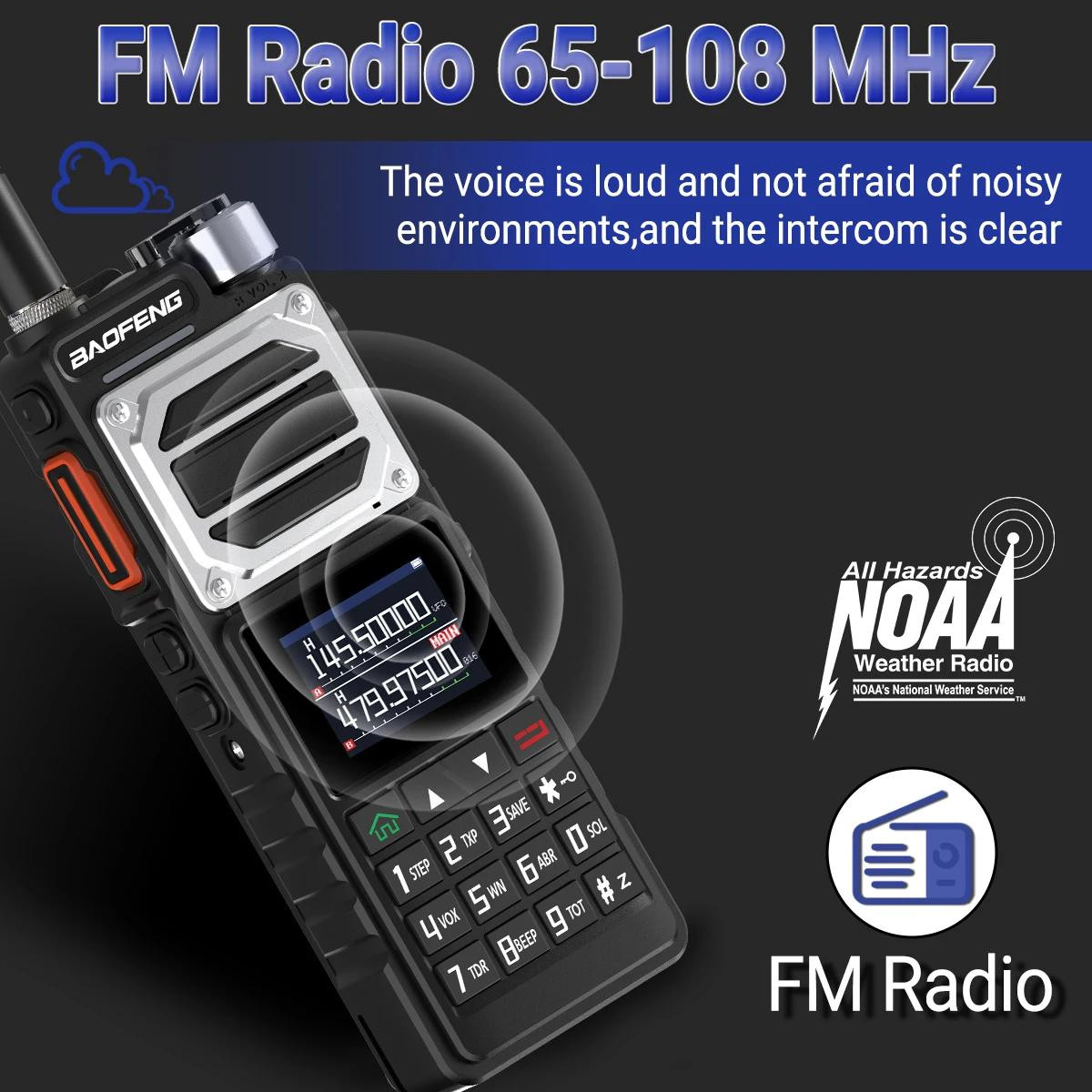 Walkie-talkie UV S9 Plus V2 10W - Portatile Dual Band, Portata 16 Km, Ricaricabile USB, Colore Arancione