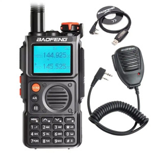 Baofeng UV-K6 Full Band Walkie Talkie AM Two-Way Radio with Type-C Long-Range Receiver With Speaker Mic And Programming Cable Baofeng UV-K6 Full Band Walkie Talkie AM Two-Way Radio with Type-C Long-Range Receiver With Speaker Mic And Programming Cable