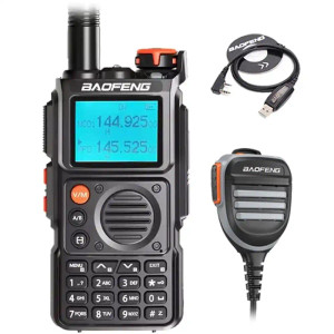 Baofeng UV-K6 Full Band Walkie Talkie AM Two-Way Radio with Type-C Long-Range Receiver With Waterproof Speaker Mic And Programming Cable Baofeng UV-K6 Full Band Walkie Talkie AM Two-Way Radio with Type-C Long-Range Receiver With Waterproof Speaker Mic And Programming Cable