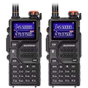 2 x Baofeng UV-K5 Plus 10W Multi-Band  2500mAH VHF/UHF Long Range Walkie Talkie Two Way Radio 2 x Baofeng UV-K5 Plus 10W Multi-Band  2500mAH VHF/UHF Long Range Walkie Talkie Two Way Radio