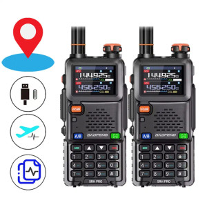2-Pack  Baofeng UV-5RH Pro GPS 10W Multi-Band Long Range Walkie Talkie Ham Two Way Radios 2-Pack  Baofeng UV-5RH Pro GPS 10W Multi-Band Long Range Walkie Talkie Ham Two Way Radios