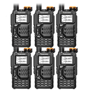 6 x Quansheng UV-K5 Full Band Walkie Talkie | AM Two-Way Radio Long-Range Receiver 6 x Quansheng UV-K5 Full Band Walkie Talkie | AM Two-Way Radio Long-Range Receiver