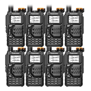 8 x Quansheng UV-K5 Full Band Walkie Talkie AM Two-Way Radio Long-Range Receiver 8 x Quansheng UV-K5 Full Band Walkie Talkie AM Two-Way Radio Long-Range Receiver