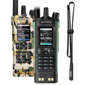 Baofeng UV-32 Walkie Talkie 10W Multi Band Walkie Talkie | 42.5" Tactical Antenna Bundle