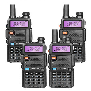 4 x Baofeng UV-5R III Tri-Band VHF/UHF Ham Radio Walkie Talkie Handset  4 x Baofeng UV-5R III Tri-Band VHF/UHF Ham Radio Walkie Talkie Handset
