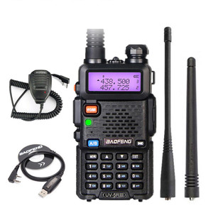 BAOFENG UV-5R III Tri-Band 5W Walkie Talkie + Speaker Mic + USB Cable BAOFENG UV-5R III Tri-Band 5W Walkie Talkie + Speaker Mic + USB Cable