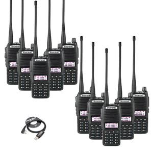 10x BAOFENG UV-82 Dual Band UHF VHF Walkie Talkies Two Way Ham Radio + Programming Cable  10x BAOFENG UV-82 Dual Band UHF VHF Walkie Talkies Two Way Ham Radio + Programming Cable