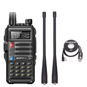 Baofeng UV-S9 Tri-Band UHF/VHF 8W Walkie Talkie Two Way Radio + USB Cable Baofeng UV-S9 Tri-Band UHF/VHF 8W Walkie Talkie Two Way Radio + USB Cable