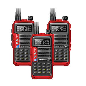 3 x Baofeng UV-S9 Tri-Band VHF UHF Red Walkie Talkies Two Way Radio W/Earpiece  3 x Baofeng UV-S9 Tri-Band VHF UHF Red Walkie Talkies Two Way Radio W/Earpiece