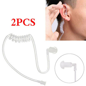 2PCS Surveillance Security Acoustic Tube Ear Bud For Walkie Talkie Headset Earphone Earpiece 2PCS Surveillance Security Acoustic Tube Ear Bud For Walkie Talkie Headset Earphone Earpiece