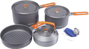 Fire-Maple Feast 4 Camping Cookware Set | Outdoor Cooking kit with Pot Kettle Pan Bowls and Spatula | Kitchen Utensils for 4 to 5 People Backpacking Trekking Hiking Fishing Picnic  Fire-Maple Feast 4 Camping Cookware Set | Outdoor Cooking kit with Pot Kettle Pan Bowls and Spatula | Kitchen Utensils for 4 to 5 People Backpacking Trekking Hiking Fishing Picnic