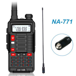 BAOFENG UV-10R 10W Dual-Band VHF/UHF 136-174/400-520MHz Walkie Talkies Long Range Two Way Radio + NA-771 Antenna  BAOFENG UV-10R 10W Dual-Band VHF/UHF 136-174/400-520MHz Walkie Talkies Long Range Two Way Radio + NA-771 Antenna
