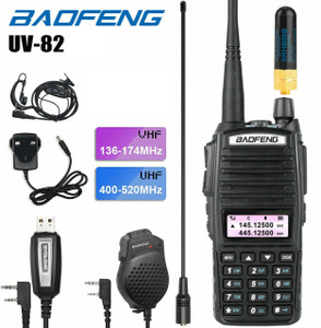 Upgraded BAOFENG UV-82 8W Dual Band Walkie Talkie + Cable+ Mic + NA-771+ SRH805S SMA-Female Antenna Upgraded BAOFENG UV-82 8W Dual Band Walkie Talkie + Cable+ Mic + NA-771+ SRH805S SMA-Female Antenna