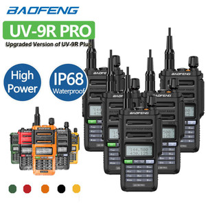 5 x Baofeng UV 9R PRO IP68 Waterproof Walkie Talkie UHF/VHF 8W Dual Band High Power Long Range Radio + Earpiece 5 x Baofeng UV 9R PRO IP68 Waterproof Walkie Talkie UHF/VHF 8W Dual Band High Power Long Range Radio + Earpiece