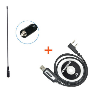 BF USB Programming Cable + Replacement NA-771 SMA-Female Antenna  for BF-888S/UV-5R/UV-82/UV-10R  BF USB Programming Cable + Replacement NA-771 SMA-Female Antenna  for BF-888S/UV-5R/UV-82/UV-10R