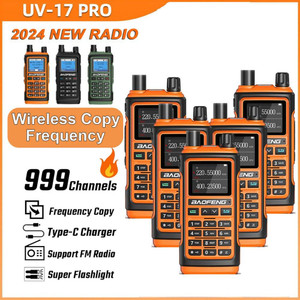 5 x Baofeng UV-17 Pro 5W Tri-Band 1800mAH 999 Channels VHF/UHF Long Range Walkie Talkie Two Way Radio  5 x Baofeng UV-17 Pro 5W Tri-Band 1800mAH 999 Channels VHF/UHF Long Range Walkie Talkie Two Way Radio