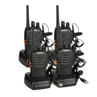 4x Baofeng BF-888S PMR446 Licence Free UK
