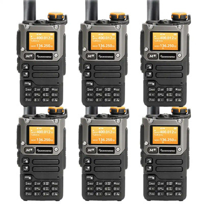 6 x Quansheng UV-K6 Full Band Walkie Talkie | AM Two-Way Radio Long-Range Receiver -1