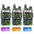 2 x BAOFENG UV-5R III Tri-Band Green Two Way Ham Radio VHF/UHF Walkie Talkie + Earpiece 