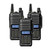 3x Baofeng UV-9R Plus IP67 Waterproof UHF/VHF 136-174/400-520Mhz Walkie Talkie Two Way Ham Radio + Headset 