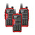 3 x Baofeng UV-S9 Tri-Band VHF UHF Red Walkie Talkies Two Way Radio W/Earpiece  3 x Baofeng UV-S9 Tri-Band VHF UHF Red Walkie Talkies Two Way Radio W/Earpiece