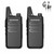 2 x Baofeng BF-T20 Mini Walkie Talkie UHF 400-470MHz Two Way Ham Radio + Earpiece 