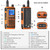 2 x Baofeng UV-17 Pro 5W  Multi-Band / Tri-Band 1800mAH 999 Channels VHF/UHF Long Range Walkie Talkie Two Way Radio 