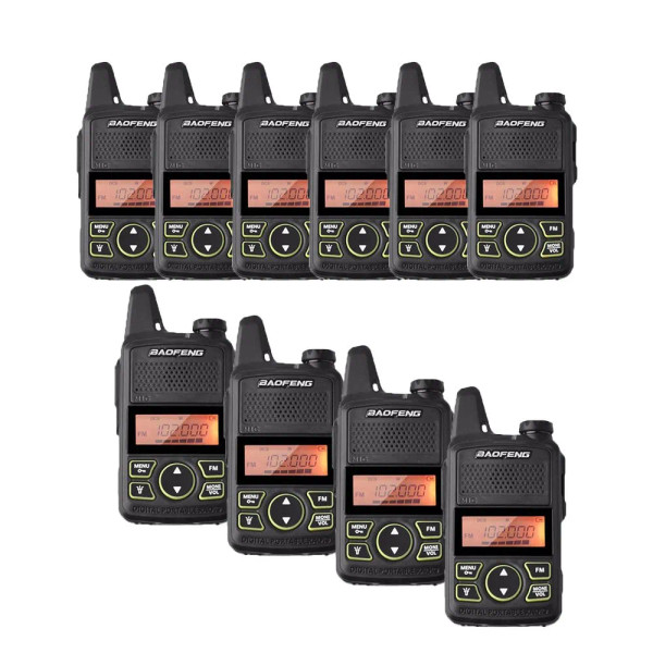 10pcs Baofeng BF-T1 Two Way Long Range Mini Walkie Talkie
