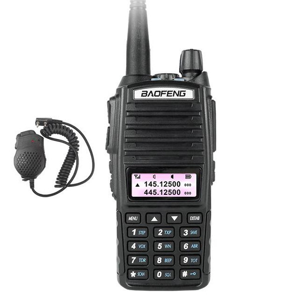 BAOFENG UV-82 Dual Band UHF/VHF Walkie Talkie Two Way Ham Radio + Speaker Mic 