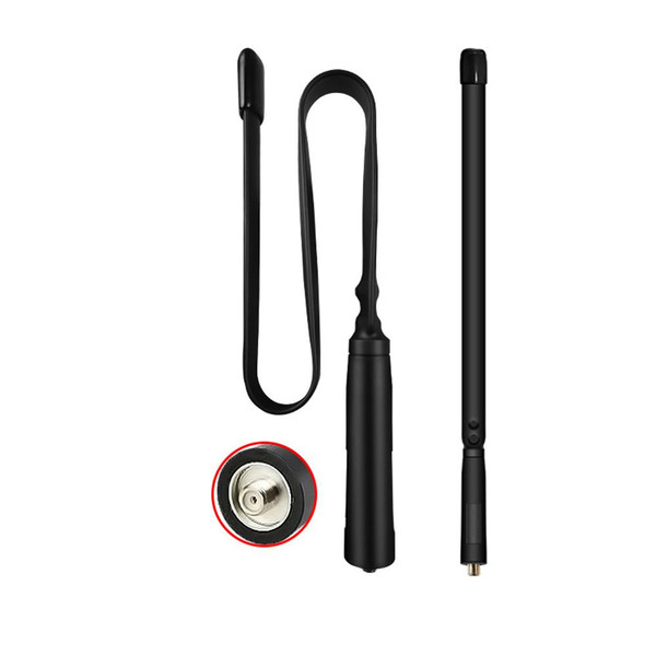 Baofeng Foldable CS Tactical Antenna UHF/VHF 18.8inch for UV-5R/UV-82/BF-888S Radio 